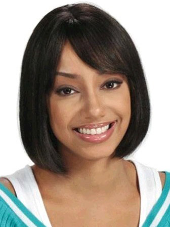 Medium Straight Synthetic Capless Wig