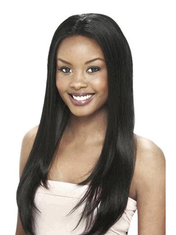 24 Inch Silky Straight Remy Human Hair Lace Front Wigs - Click Image to Close