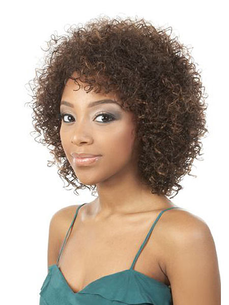 Synthetic Endless Little Curls Capless Wig - Click Image to Close