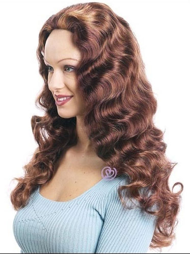 Long Body Wave Synthetic 3/4 Capless Wig