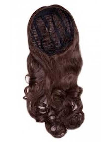 Long Wavy Remy Human Hair 3/4 Wig