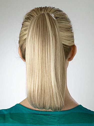 12" Straight Bob Shape Synthetic Ponytail With Clip