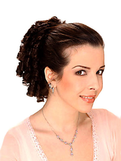 12" Layered Clip-In Remy Hair Ponytail - Click Image to Close