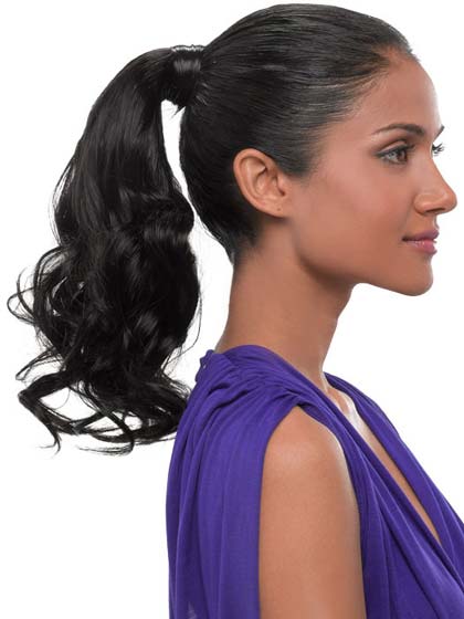 Pressure Clip Simply Straight Synthetic Ponytail