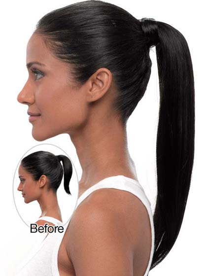 Pressure Clip Simply Straight Synthetic Ponytail