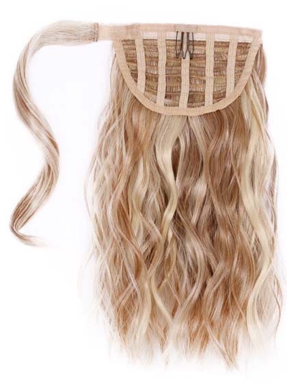 Synthetic Clip in Wavy Ponytail