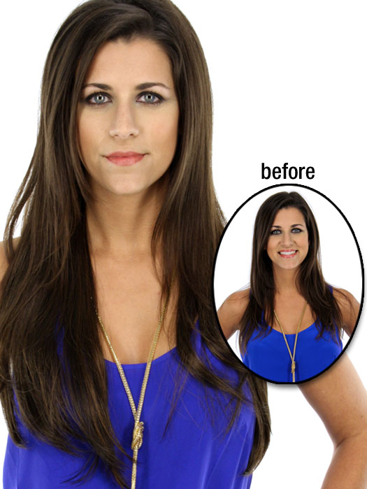 25" Layered Straight Hairpiece