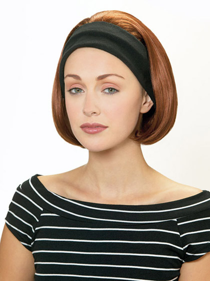 Chin-Length Bob Style Headband Wig - Click Image to Close