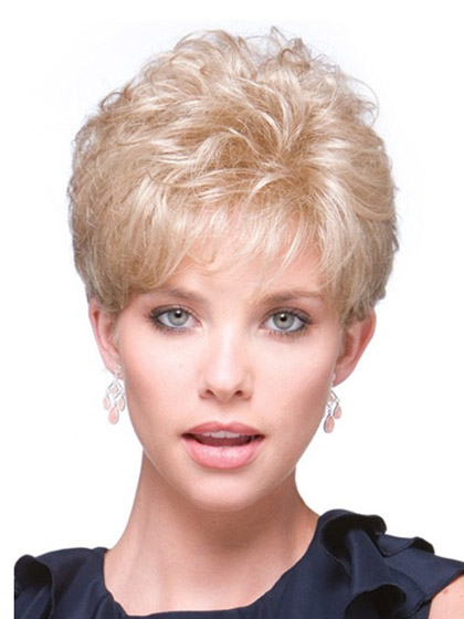 Short Curly Top Piece Wig - Click Image to Close