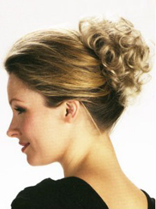 Pin Up Clip in Hairpiece - Click Image to Close