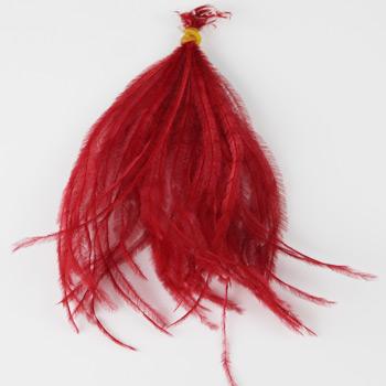 50 pcs Red Real Feather Extensions(6"-10")