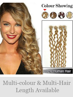 20" 100% Curly Micro Loop Extensions - Click Image to Close