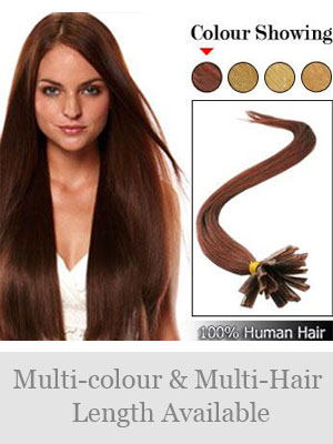 18" 100% Human Hair Nail Tip Extensions - Click Image to Close