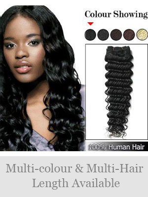 Deep Wave Indian Remy Weft Extensions - Click Image to Close