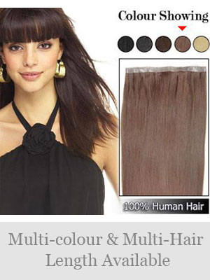 20" PU Skin Weft Remy Human Hair Extensions - Click Image to Close