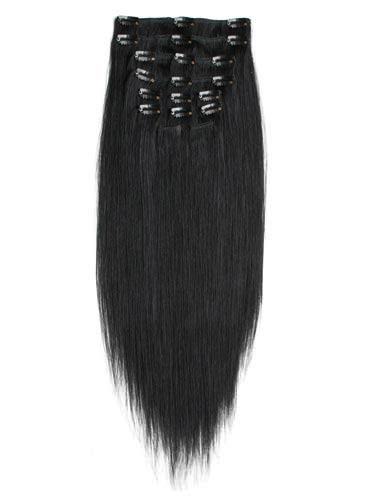 10 pcs From 14" Straight Clip In Full Head Set - Click Image to Close