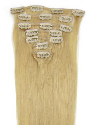 7 pcs From 14" Straight Clip In Full Head Set