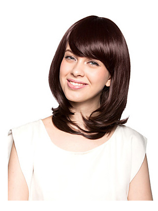 Shoulder-length Top Quality Synthetic Wig - Click Image to Close