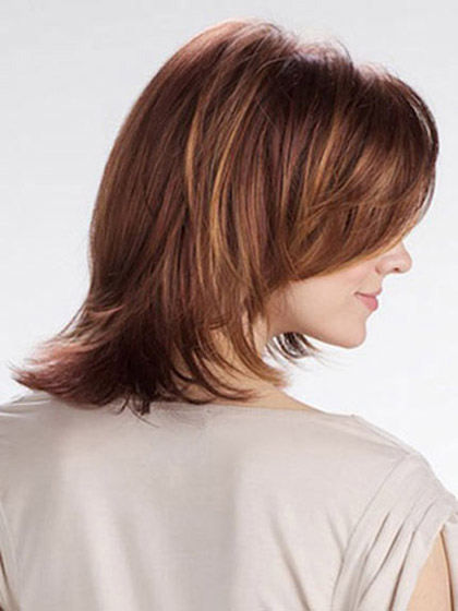 Layered Mid-Length Synthetic Wig