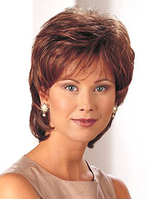 Short Wavy Lady's Synthetic Wig - Click Image to Close