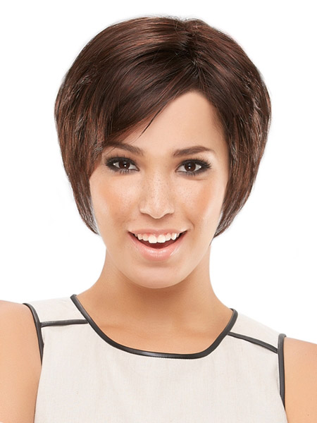 Short Straight Capless Synthetic Wig - Click Image to Close