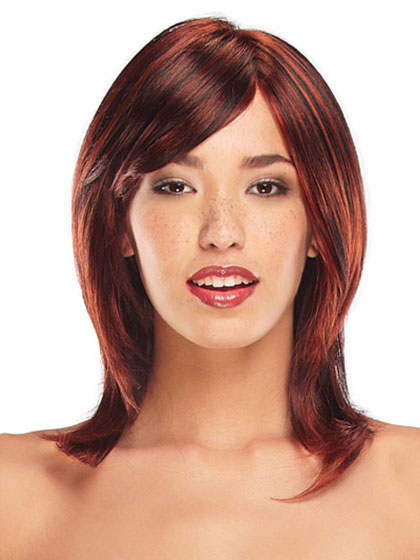 Spunky Front Lace Synthetic Wig - Click Image to Close