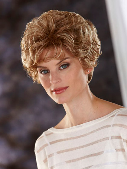 All over Wavy Lace Front Synthetic Wig - Click Image to Close