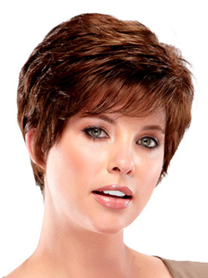 Elegant Layered Pixie Synthetic Wig - Click Image to Close