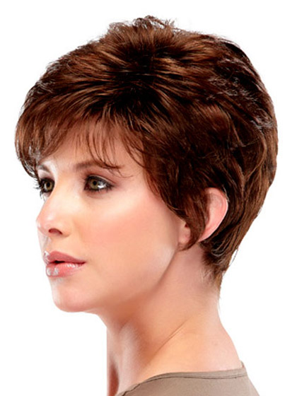 Elegant Layered Pixie Synthetic Wig