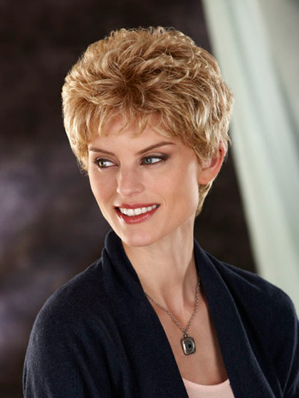 Classic Slightly Waves Short Synthetic Wig