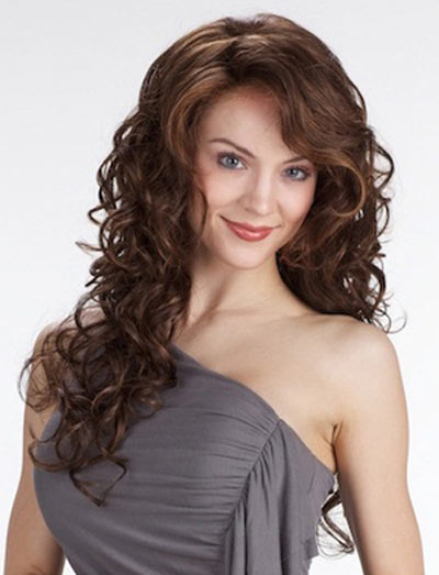 Lace Front Long Luscious Curls Synthetic Wig