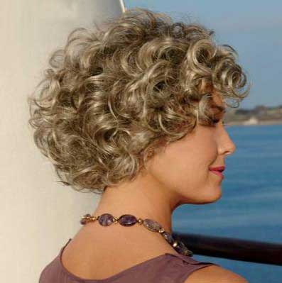 Caroline Short Softly Curled Look Synthetic Wig