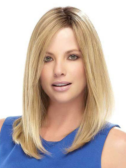 14" Straight Lace Front Synthetic Wig - Click Image to Close