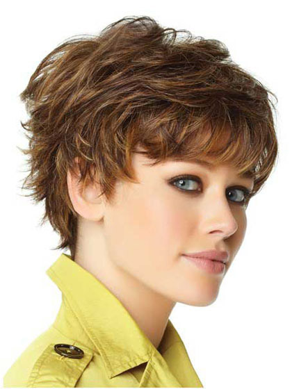 4" Short Layered Capless Synthetic Wig