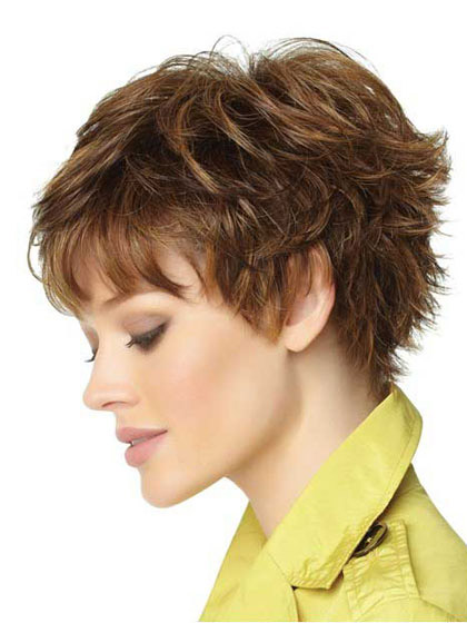 4" Short Layered Capless Synthetic Wig