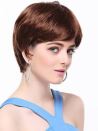 Short Straight Auburn Synthetic Wig