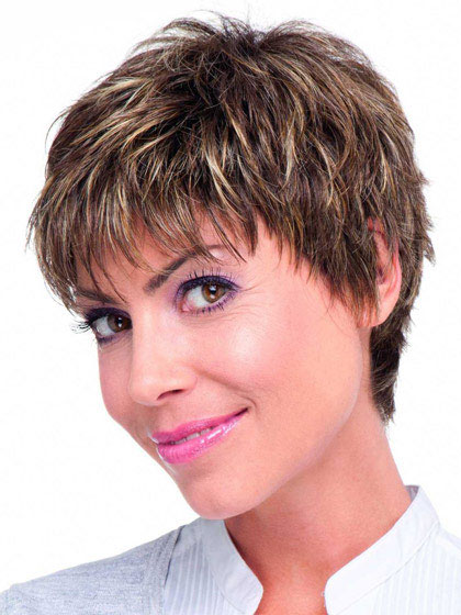 Fox Human Hair Full Lace Classic Short Wig - Click Image to Close