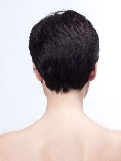 Timeless Boy Cut Natural Black Short Wig