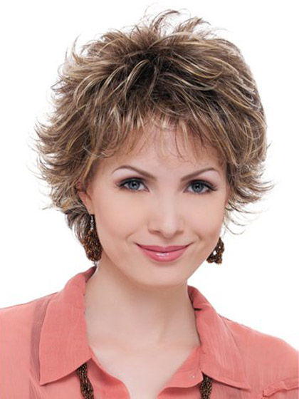 Short Layered Cut Slight Flip Back Wig