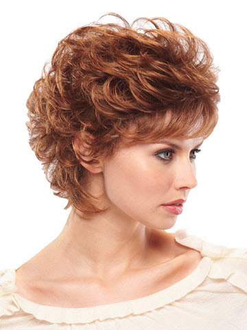 Loosely Layered Rich Curls Short Wig