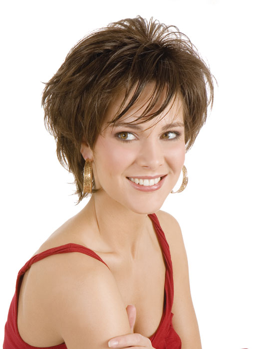 Human Hair Lace Front Flip Style Short Wig