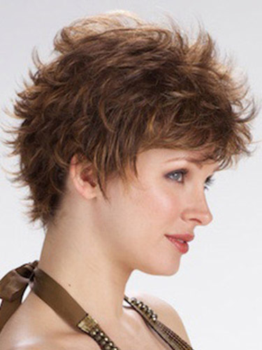 Short Wavy Lace Front Cool Crop Wig