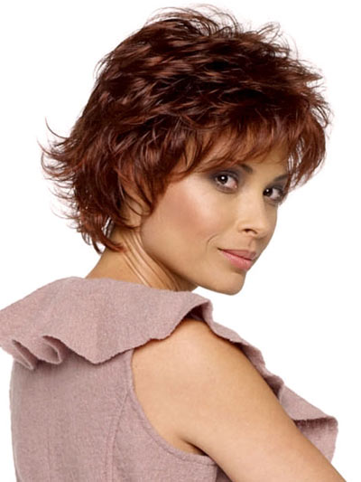 Capless Fashion Layered Shag Style Short Wig