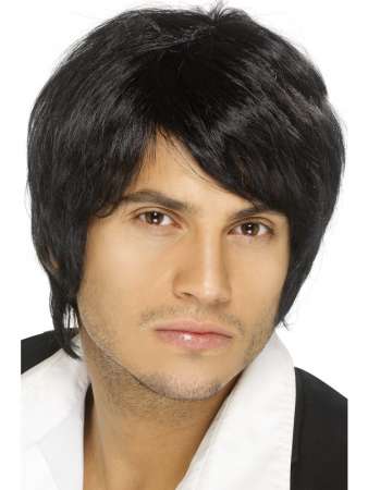 Human Hair Fashion Mens Capless Wig - Click Image to Close