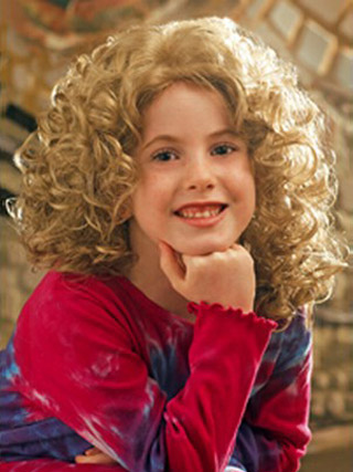 Active Voluminous Curly Kids Wig - Click Image to Close