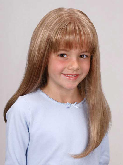 Long Straight Lace Front Girl's Wig - Click Image to Close