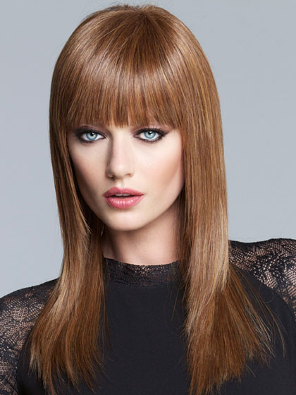 Synthetic Sleek Straight Lace Long Wig - Click Image to Close