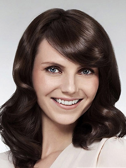 Elegant Lace Front Heat Friendly Synthetic Wig - Click Image to Close