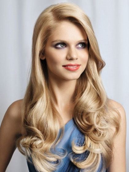 Pretty Lace Front Heat Friendly Synthetic Wig - Click Image to Close