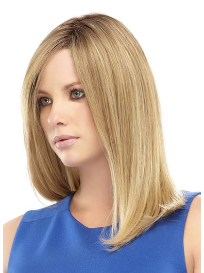 16" Straight Lace Front Remy Human Hair Wig